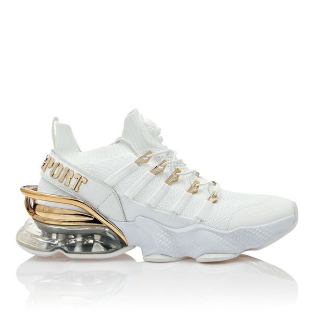 Philipp Plein Sport Tiger Attack Gen.X.04 White Gold Sneakers Men